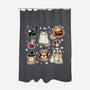 Meow Halloween-None-Polyester-Shower Curtain-Freecheese