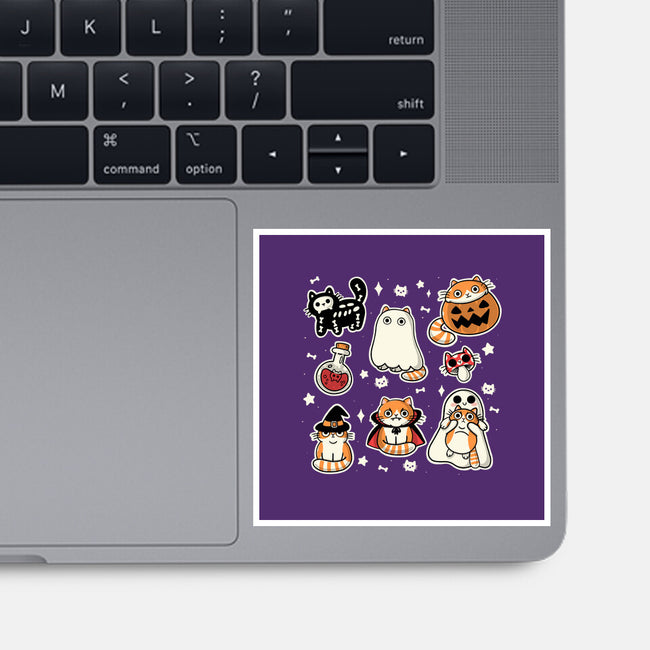 Meow Halloween-None-Glossy-Sticker-Freecheese