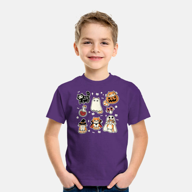 Meow Halloween-Youth-Basic-Tee-Freecheese