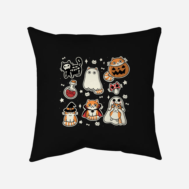 Meow Halloween-None-Removable Cover w Insert-Throw Pillow-Freecheese