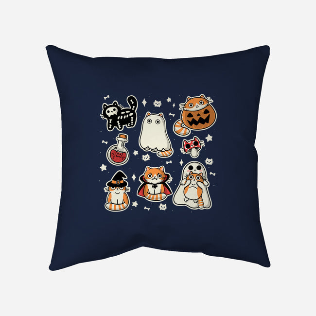 Meow Halloween-None-Removable Cover w Insert-Throw Pillow-Freecheese