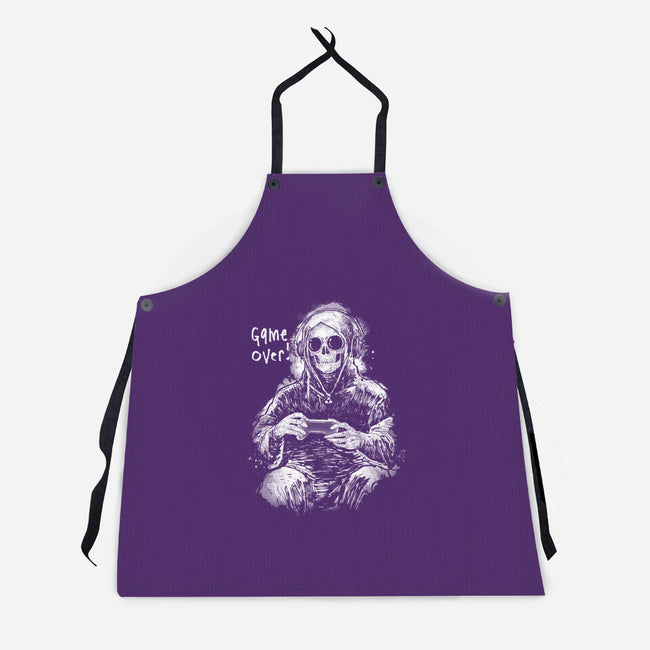 Game Over Reaper-Unisex-Kitchen-Apron-kharmazero