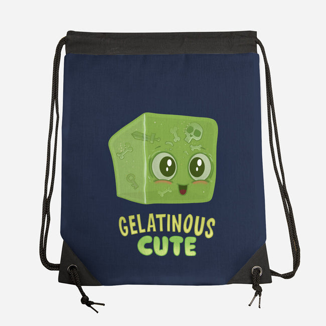 Gelatinous Cute-None-Drawstring-Bag-queenmob