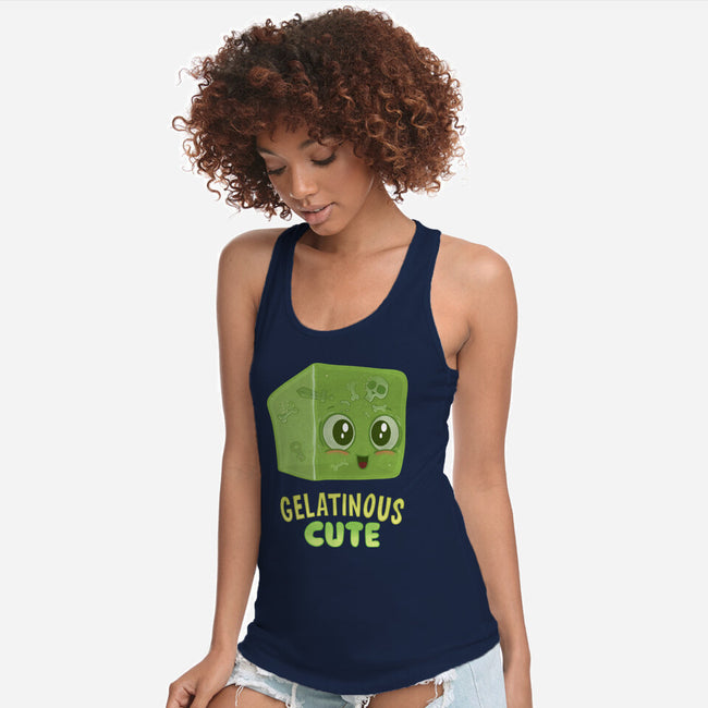 Gelatinous Cute-Womens-Racerback-Tank-queenmob