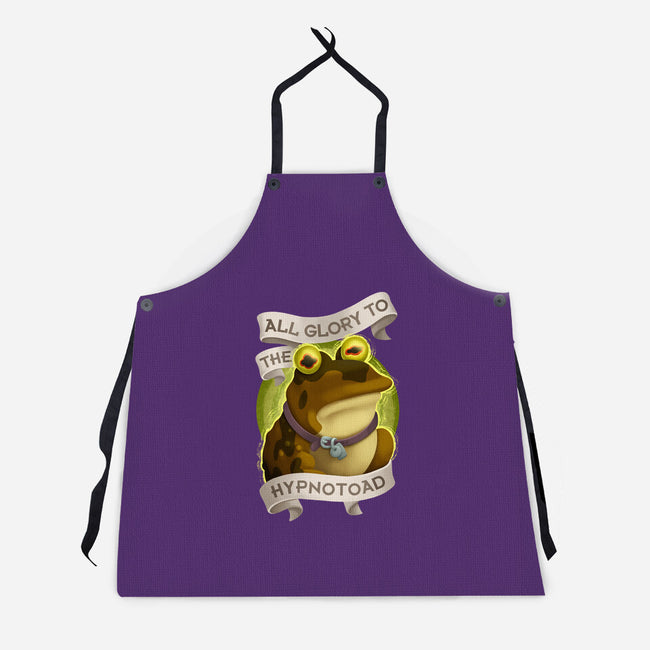 All Glory To The Hypnotoad-Unisex-Kitchen-Apron-ChristaDoodles