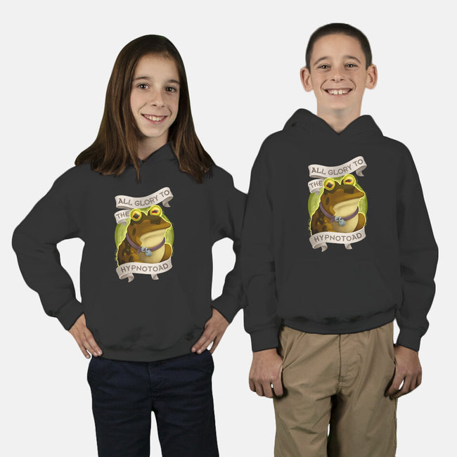 All Glory To The Hypnotoad-Youth-Pullover-Sweatshirt-ChristaDoodles