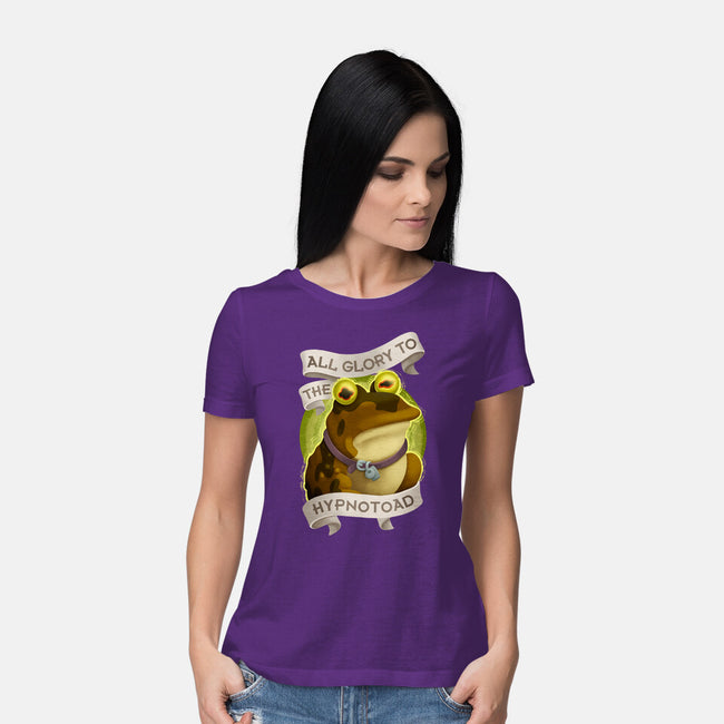 All Glory To The Hypnotoad-Womens-Basic-Tee-ChristaDoodles