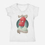 Why Not Zoidberg-Womens-V-Neck-Tee-ChristaDoodles