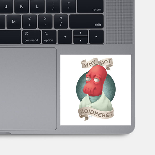 Why Not Zoidberg-None-Glossy-Sticker-ChristaDoodles