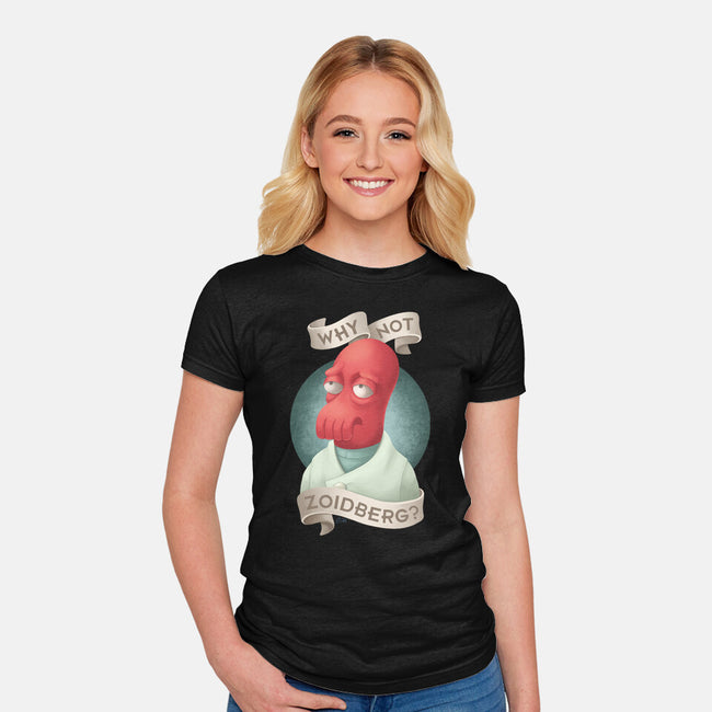 Why Not Zoidberg-Womens-Fitted-Tee-ChristaDoodles