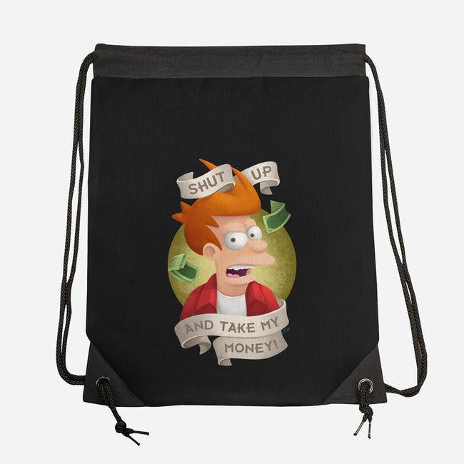 Shut Up And Take My Money-None-Drawstring-Bag-ChristaDoodles