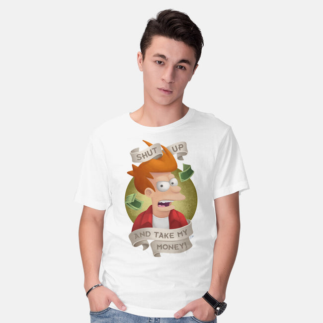 Shut Up And Take My Money-Mens-Basic-Tee-ChristaDoodles