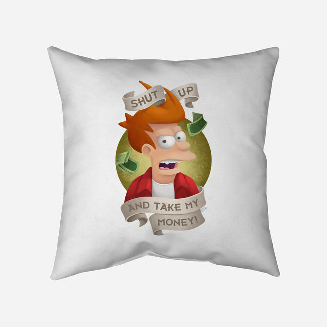 Shut Up And Take My Money-None-Removable Cover w Insert-Throw Pillow-ChristaDoodles