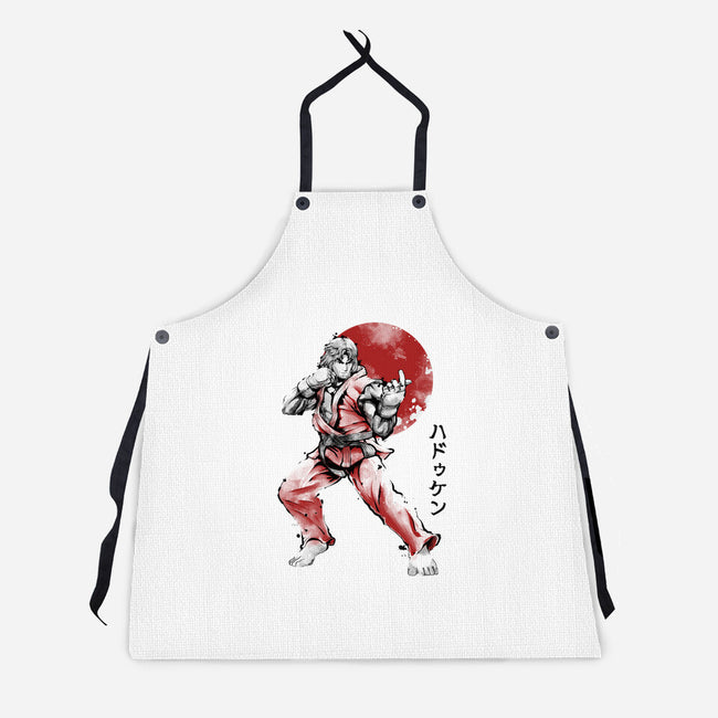 Masters Ken Sumi-Unisex-Kitchen-Apron-Astrobot Invention