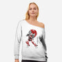 Masters Ken Sumi-Womens-Off Shoulder-Sweatshirt-Astrobot Invention