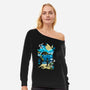 Hunter Funk-Womens-Off Shoulder-Sweatshirt-Arinesart