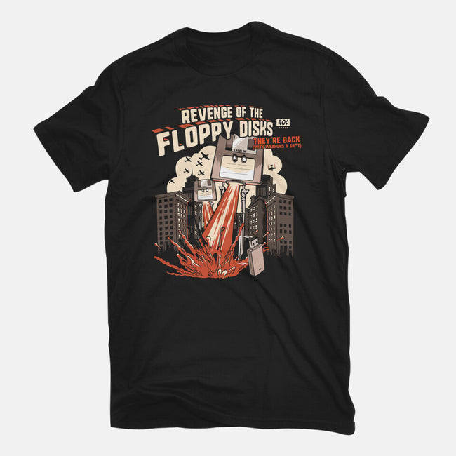 Revenge Of The Floppy Disks-Mens-Heavyweight-Tee-NerdShizzle