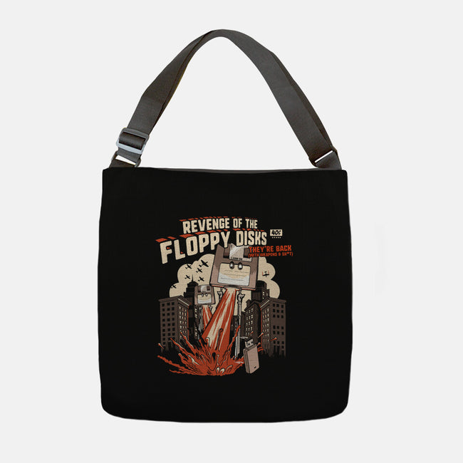 Revenge Of The Floppy Disks-None-Adjustable Tote-Bag-NerdShizzle