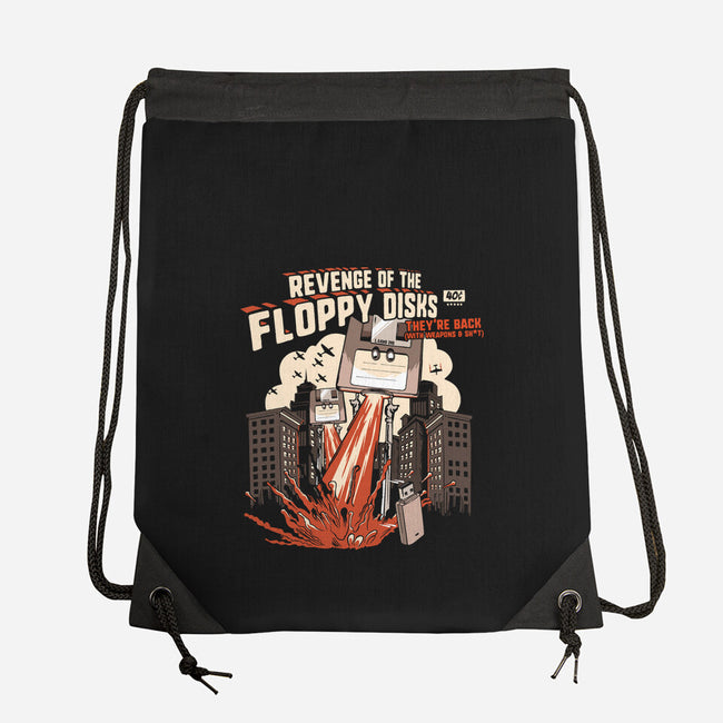 Revenge Of The Floppy Disks-None-Drawstring-Bag-NerdShizzle