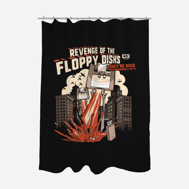 Revenge Of The Floppy Disks-None-Polyester-Shower Curtain-NerdShizzle