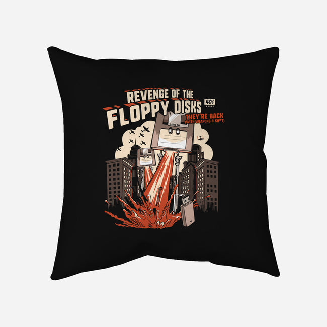 Revenge Of The Floppy Disks-None-Removable Cover w Insert-Throw Pillow-NerdShizzle