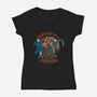 Slasher Force-Womens-V-Neck-Tee-pigboom