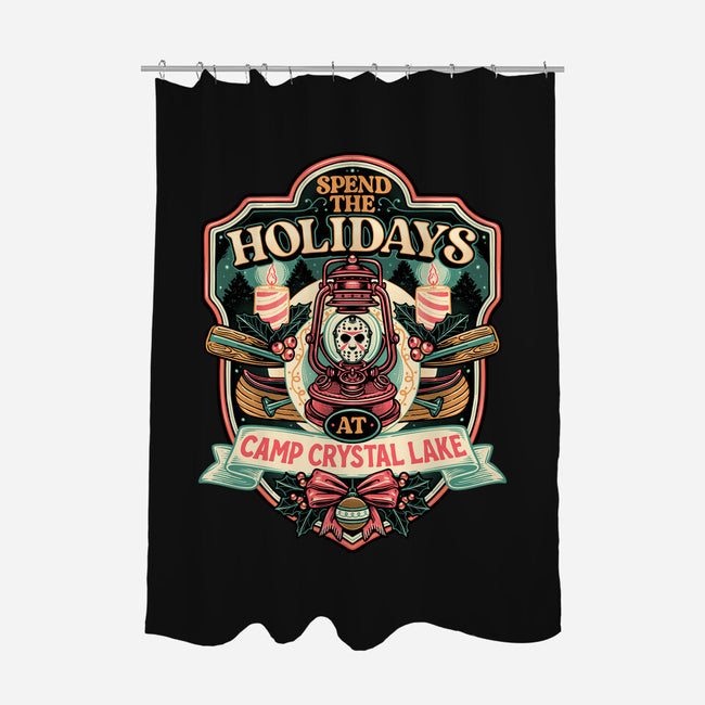 Holiday Camp-None-Polyester-Shower Curtain-glitchygorilla