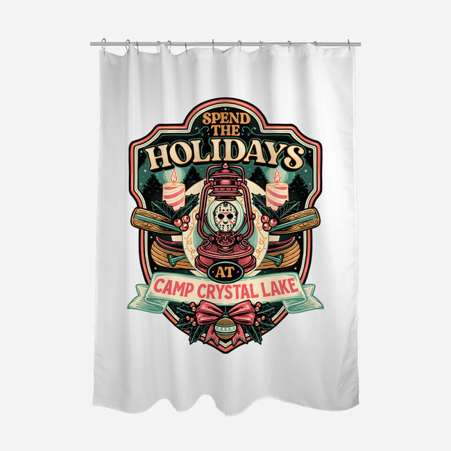 Holiday Camp-None-Polyester-Shower Curtain-glitchygorilla