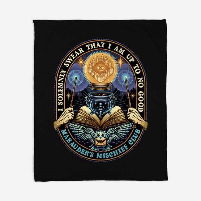 Mischief Club-None-Fleece-Blanket-glitchygorilla