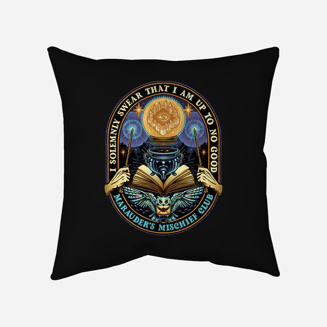 Mischief Club-None-Removable Cover w Insert-Throw Pillow-glitchygorilla