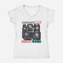 Embrace Your Inner Weird-Womens-V-Neck-Tee-glitchygorilla