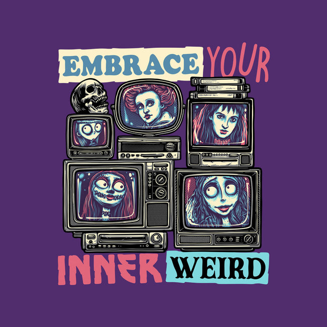 Embrace Your Inner Weird-None-Removable Cover w Insert-Throw Pillow-glitchygorilla