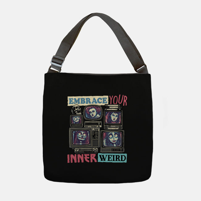 Embrace Your Inner Weird-None-Adjustable Tote-Bag-glitchygorilla