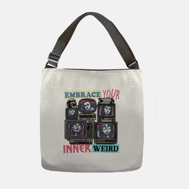 Embrace Your Inner Weird-None-Adjustable Tote-Bag-glitchygorilla