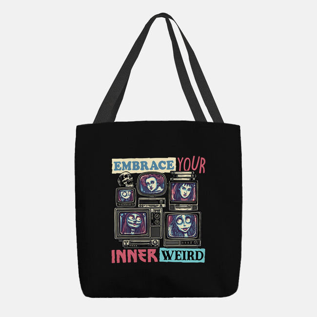 Embrace Your Inner Weird-None-Basic Tote-Bag-glitchygorilla