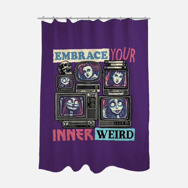 Embrace Your Inner Weird-None-Polyester-Shower Curtain-glitchygorilla