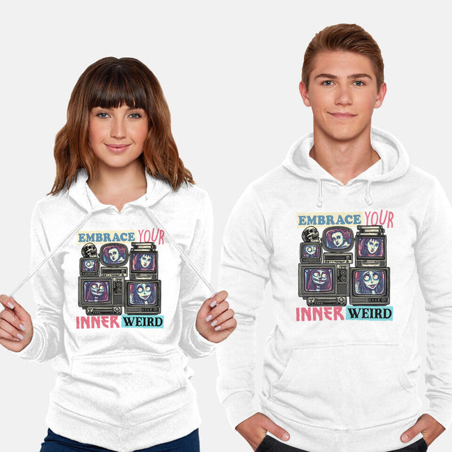 Embrace Your Inner Weird-Unisex-Pullover-Sweatshirt-glitchygorilla