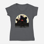 Ninjas-Womens-V-Neck-Tee-Jaydelacruz