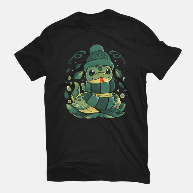 Winter Green Magic-Womens-Fitted-Tee-Vallina84