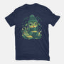 Winter Green Magic-Womens-Fitted-Tee-Vallina84