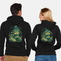 Winter Green Magic-Unisex-Zip-Up-Sweatshirt-Vallina84