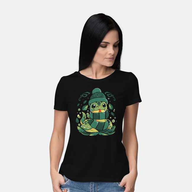 Winter Green Magic-Womens-Basic-Tee-Vallina84