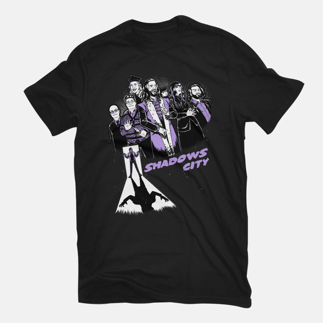 Shadows City-Womens-Fitted-Tee-Studio Mootant
