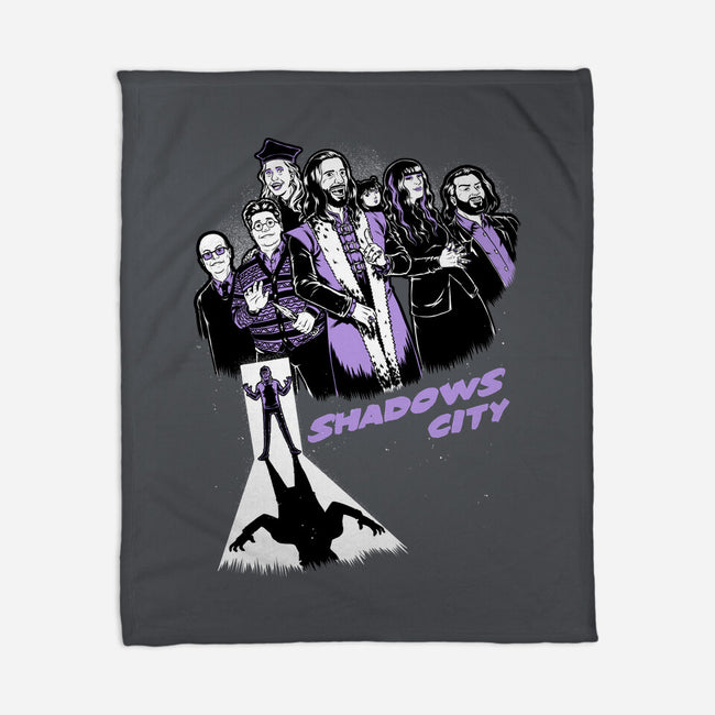 Shadows City-None-Fleece-Blanket-Studio Mootant