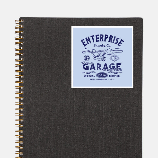 Enterprise Garage-None-Glossy-Sticker-Arinesart