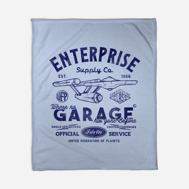 Enterprise Garage-None-Fleece-Blanket-Arinesart