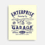 Enterprise Garage-None-Stretched-Canvas-Arinesart