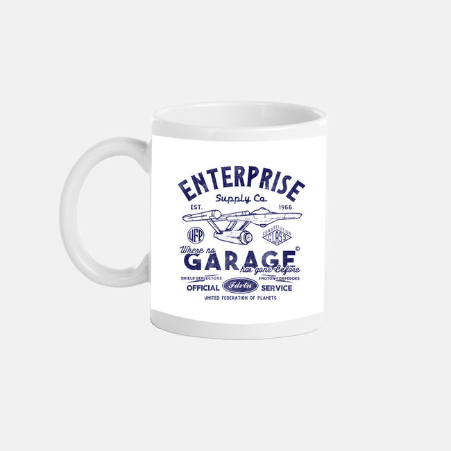 Enterprise Garage-None-Mug-Drinkware-Arinesart