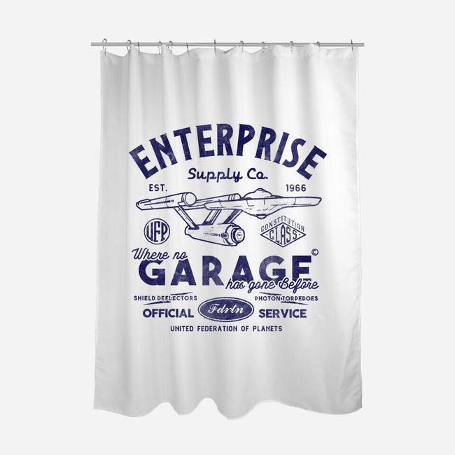 Enterprise Garage-None-Polyester-Shower Curtain-Arinesart