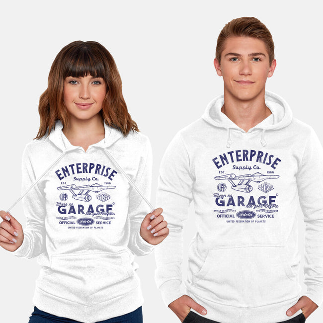 Enterprise Garage-Unisex-Pullover-Sweatshirt-Arinesart